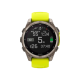 Garmin Fenix 8 47mm Solar Sapphire Titanium with Amp Yellow/Graphite Silicone Band