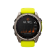 Garmin Fenix 8 51mm Solar Sapphire Titanium with Amp Yellow/Graphite Silicone Band