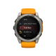 Garmin Fenix 8 51mm AMOLED Sapphire Titanium with Spark Orange/Graphite Silicone Band