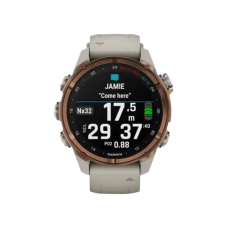 Garmin Descent Mk3i 43 mm Bronze PVD Titanium with French Gray Silicone Band (010-02753-13,010-02753-14)