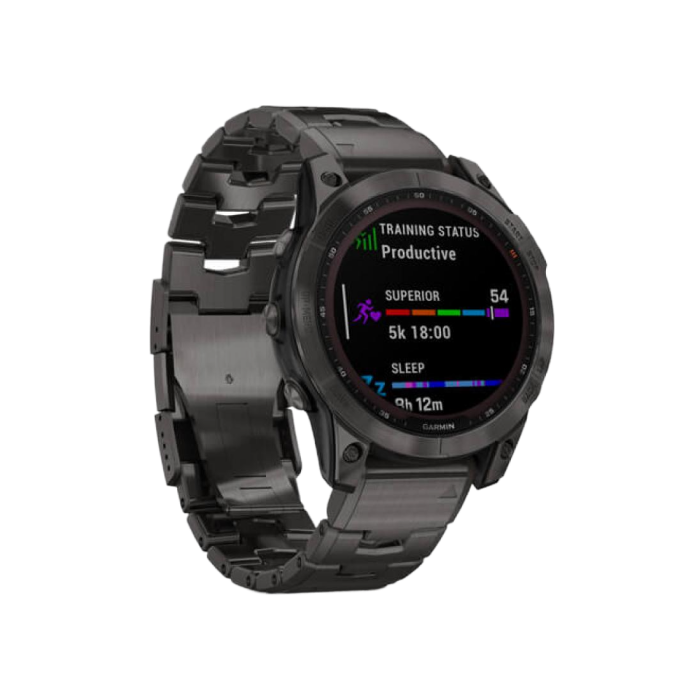Garmin Fenix 7S Solar Slate Gray with Black Band