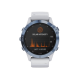 Garmin Fenix 7 Sapphire Solar Mineral Blue DLC Titanium with Whitestone Band