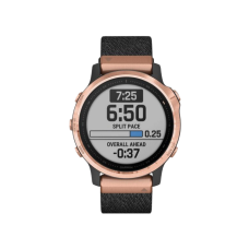 Garmin Fenix 6S Pro Sapphire Rose Gold with Heathered Black Nylon Band (010-02159-37)
