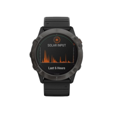 Garmin Fenix 6X Pro Solar Titanium Carbon Grey DLC with Black Band (010-02157-21)