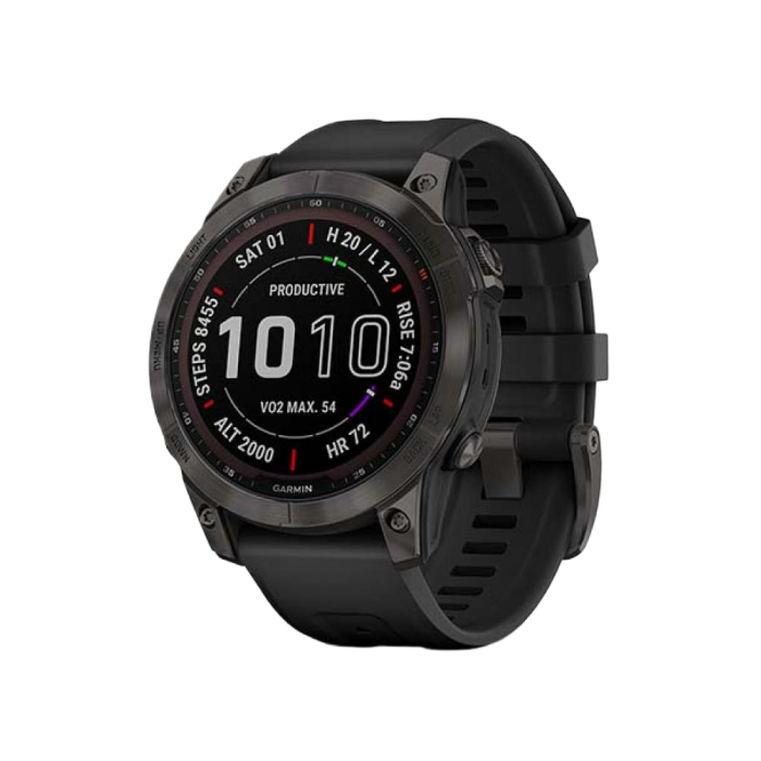 Garmin Fenix 7 Sapphire Solar Black DLC Titanium with Black Band