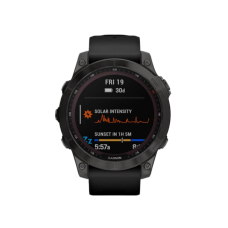 Garmin Fenix 7 Sapphire Solar Black DLC Titanium with Black Band (010-02540-34,010-02540-35)