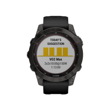 Garmin Fenix 7 Sapphire Solar Carbon Gray DLC Titanium with Black Band (010-02540-20,010-02540-21)