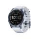 Garmin Fenix 7 Sapphire Solar Mineral Blue DLC Titanium with Whitestone Band
