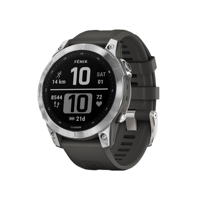 Garmin Fenix 7 Silver with Graphite Band