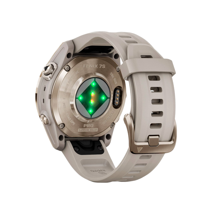 Garmin Fenix 7S Pro Sapphire Solar Soft Gold w. Light Sand Band