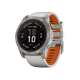 Garmin Fenix 7X Pro Sapphire Solar Titanium w. Fog Gray/Ember O. Band