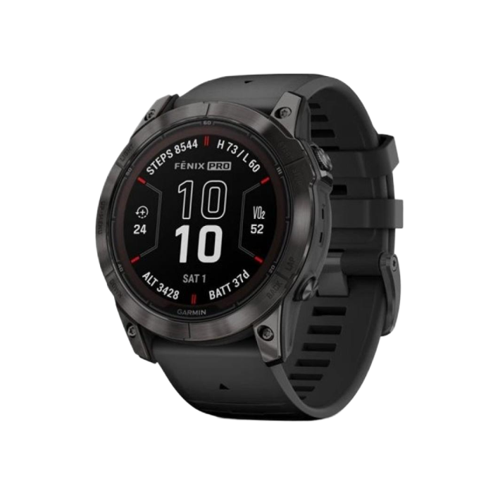 Garmin Fenix 7X Pro Sapphire Solar Carbon G. DLC Tit. with Black Band