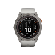Garmin Fenix 7X Pro Sapphire Solar Titanium w. Fog Gray/Ember O. Band (010-02778-14,010-02778-15)