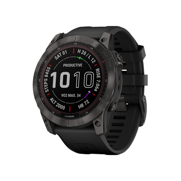 Garmin Fenix 7X Sapphire S. Black DLC Titanium w. Black Band