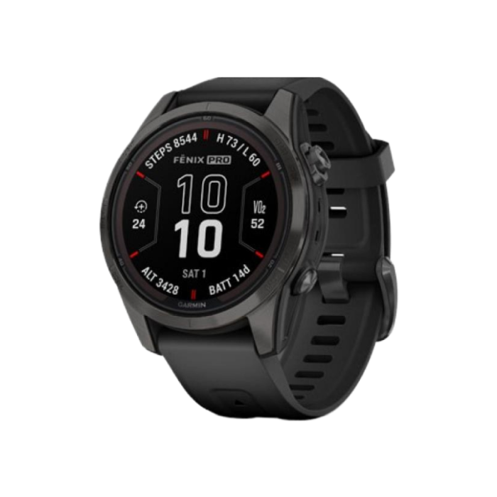 Garmin Fenix 7S Pro Sapphire Solar Carbon G. DLC Tit. with Black Band