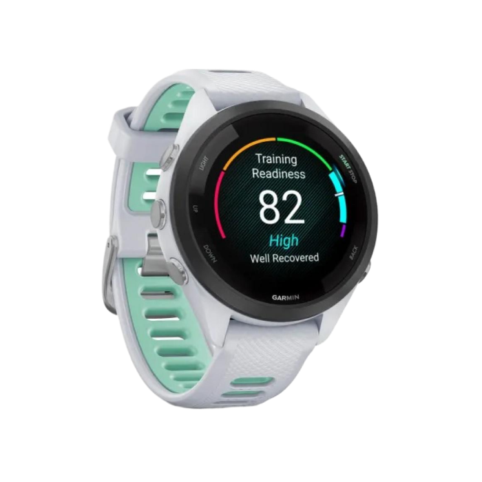Garmin Forerunner 265S Black Bezel w. Whitestone Case and Whitestone/Neo Tropic S. Band