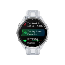 Garmin Forerunner 965 Titanium Bezel w. Whiteston Case and Whiteston/Powder Gray S. Band (010-02809-01,010-02809-11)