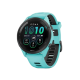 Garmin Forerunner 265 Black Bezel w. Aqua Case and Aqua/Black Silicone Band