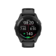 Garmin Forerunner 265 Black Bezel and Case w. Black/Powder Gray Silicone Band