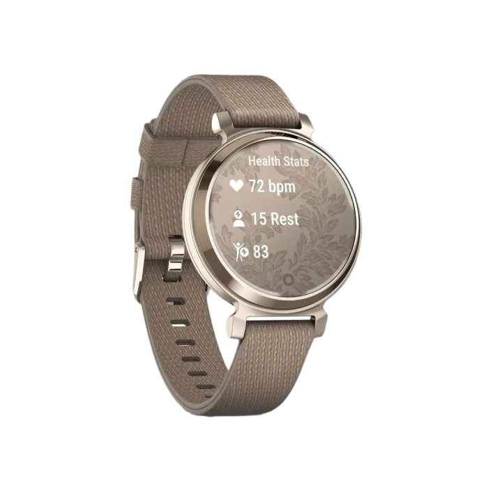 Garmin Lily 2 Classic Cream Gold with Coffee Nylon Band