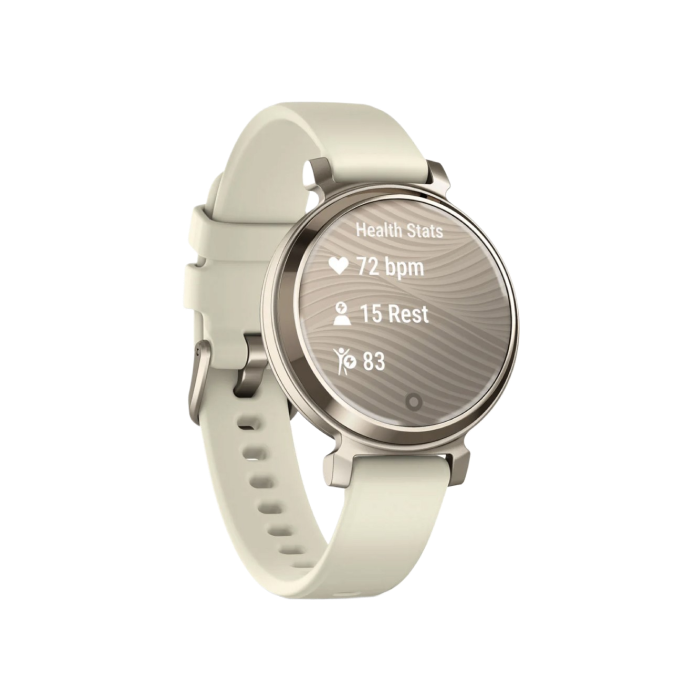 Garmin Lily 2 Cream Gold with Coconut Silicone Band