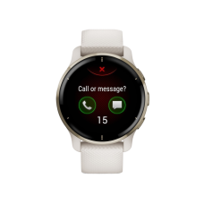 Garmin Venu 2 Plus Cream Gold S. Steel Bezel w. Ivory Case and S. Band (010-02496-02,010-02496-12)