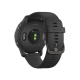 Garmin Venu 2 Slate Stainless Steel Bezel with Black Case and Silicone Band