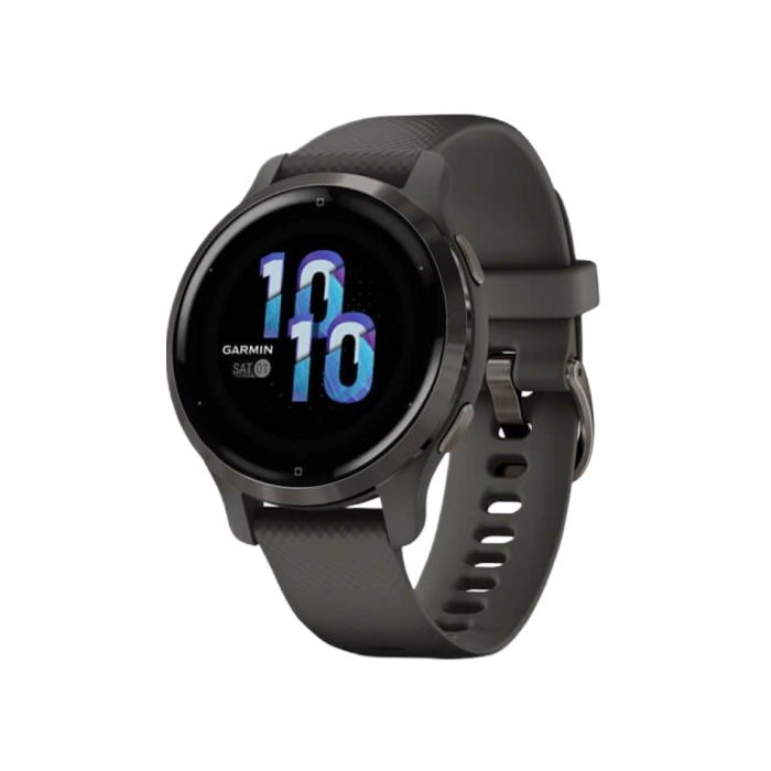 Garmin Venu 2S Slate Bezel with Graphite Case and Silicone Band