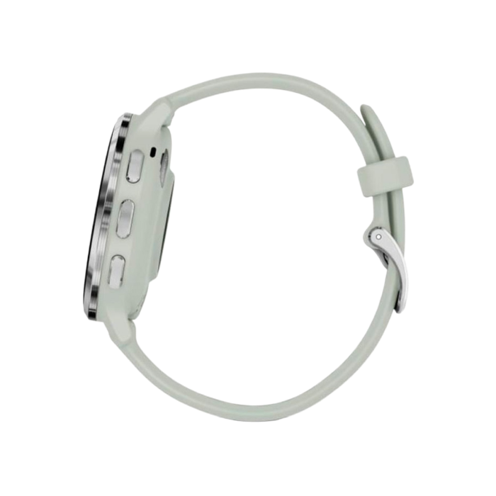 Garmin Venu 3S Silver S. Steel Bezel w. Sage Gray Case and S. Band