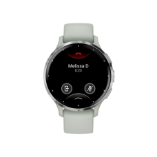 Garmin Venu 3S Silver S. Steel Bezel w. Sage Gray Case and S. Band (010-02785-01)