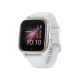 Garmin Venu Sq 2 Cream Gold Aluminum Bezel with White Case and Silicone Band