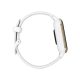 Garmin Venu Sq 2 Cream Gold Aluminum Bezel with White Case and Silicone Band