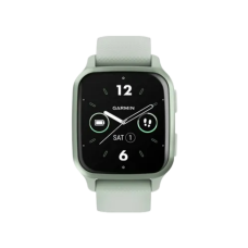 Garmin Venu Sq 2 Metallic Mint Aluminum Bezel with Cool Mint Case and Silicone Band (010-02701-02,010-02701-12)