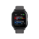 Garmin Venu Sq 2 Slate Aluminum Bezel with Shadow Gray Case and Silicone Band (010-02701-00,010-02701-10)