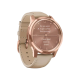 Garmin Vivomove Luxe Rose Gold-Beige Leather