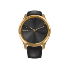 Garmin Vivomove Luxe Pure Gold-Black Leather (010-02241-22)
