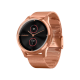 Garmin Vivomove Luxe 18K Rose Gold PVD Stainless Steel w. Rose Gold Milanese B.