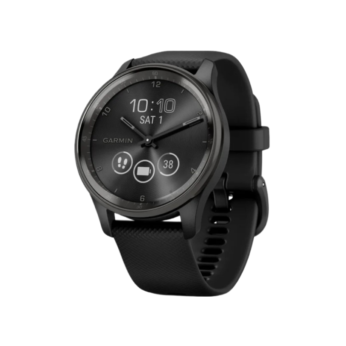 Garmin Vivomove Trend Slate S. Steel Bezel with Black Case and S. Band
