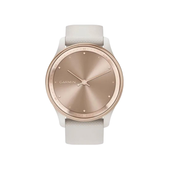 Garmin Vivomove Trend Peach Gold S. Steel Bezel w. Ivory Case and S. Band (010-02665-01)