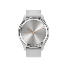 Garmin Vivomove Trend Silver S. Steel Bezel w. Mist Gray Case and S. Band (010-02665-03)