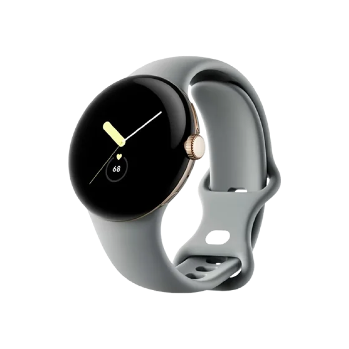 Google Pixel Watch 2 LTE Champagne Gold Aluminum Case / Hazel Active Band