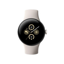 Google Pixel Watch 2 Polished Silver Aluminum Case / Porcelain Active Band