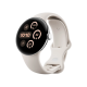 Google Pixel Watch 3 41 mm Wi-Fi Polished Silver Aluminum Case/Porcelain Active Band