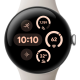 Google Pixel Watch 3 41 mm Wi-Fi Polished Silver Aluminum Case/Porcelain Active Band