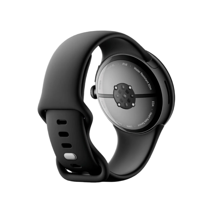 Google Pixel Watch 3 45 mm Wi-Fi Matte Black Aluminum Case/Obsidian Active Band