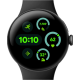 Google Pixel Watch 3 45 mm Wi-Fi Matte Black Aluminum Case/Obsidian Active Band