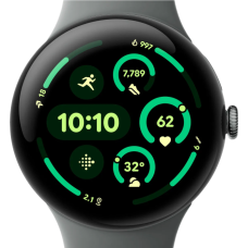 Google Pixel Watch 3 45 mm Wi-Fi Matte Hazel Aluminum Case/Hazel Active Band