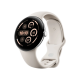 Google Pixel Watch 3 45 mm Wi-Fi Polished Silver Aluminum Case/Porcelain Active Band
