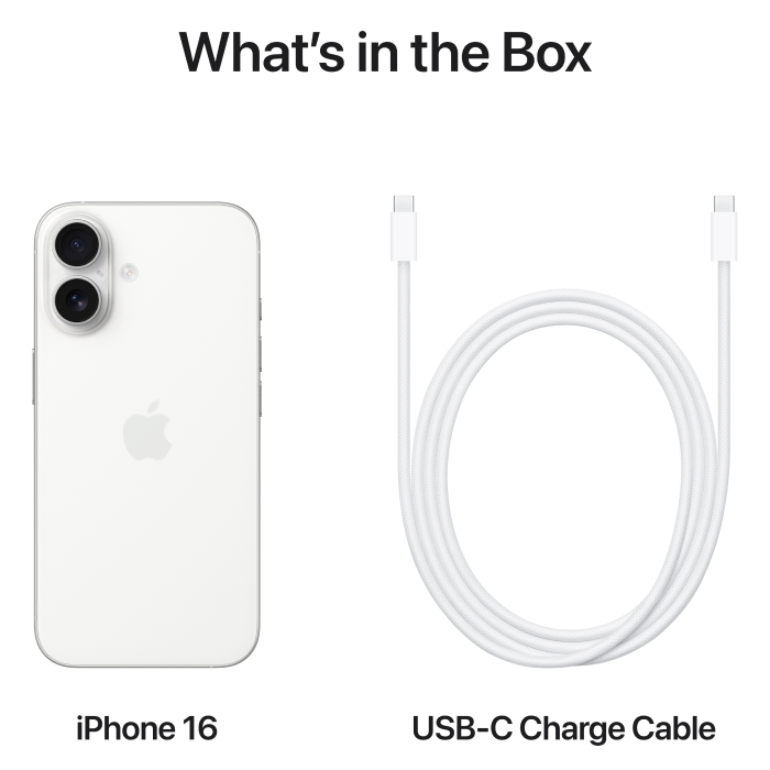 Apple iPhone 16 256GB eSIM White (Вживаний)