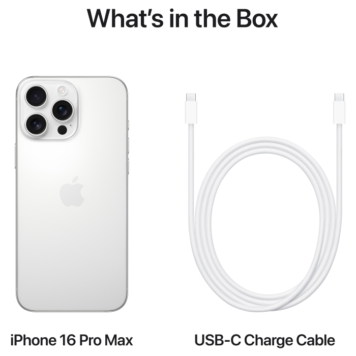 Apple iPhone 16 Pro Max 256GB eSIM White Titanium (Вживаний)
